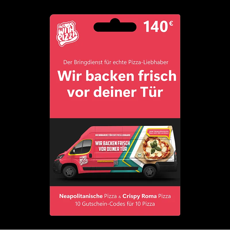 Die Geschenkidee. 10 Pizza für 49,- statt 140,-
